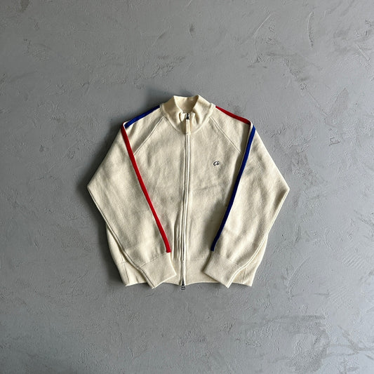 Corteiz Knit Zip Up Fleece Cream