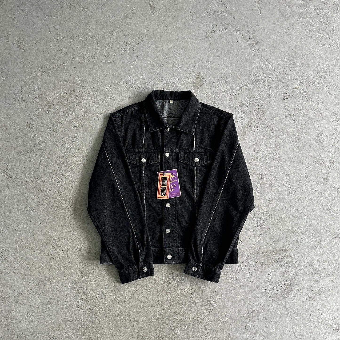Veste en jean Corteiz C-Star denim noir
