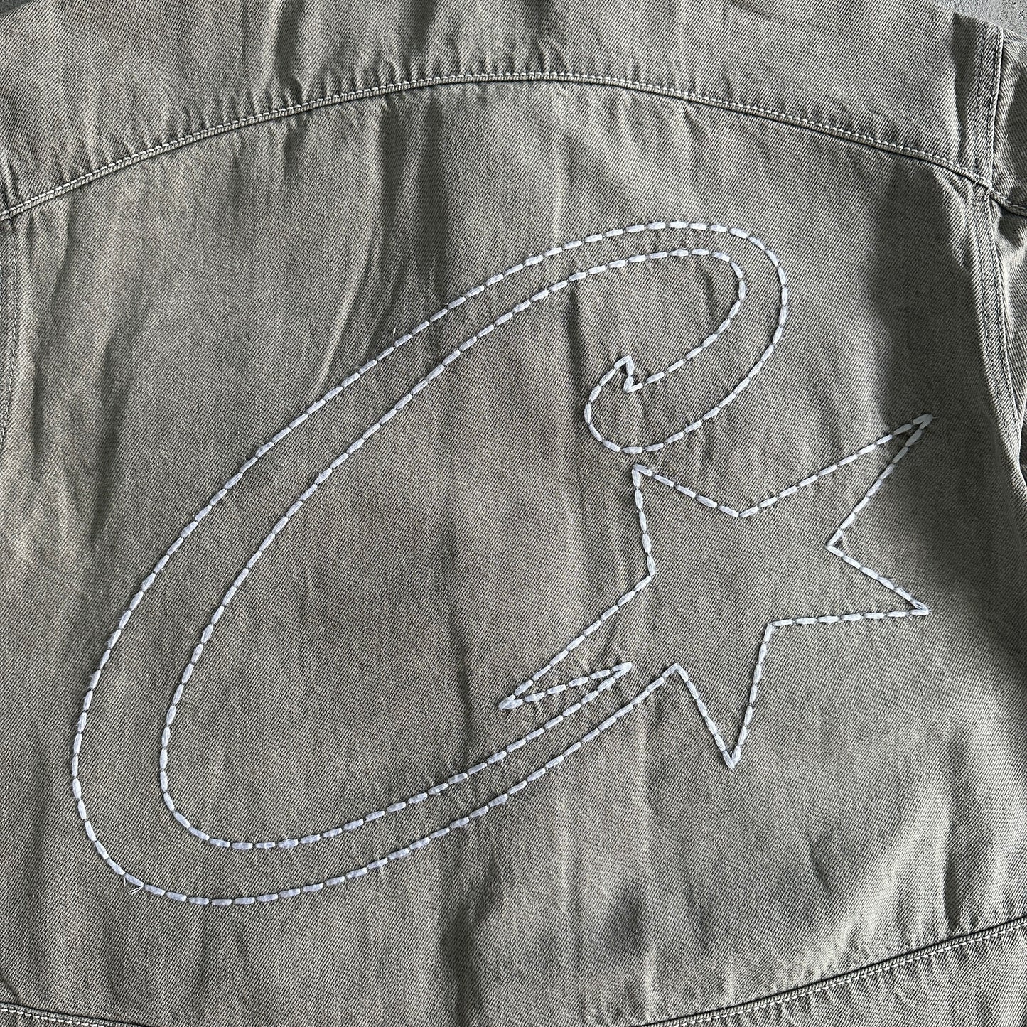 Veste en jean Corteiz C-Star denim gris