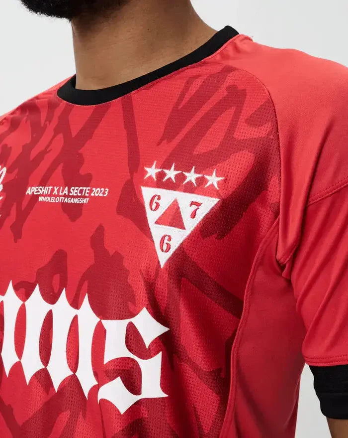 MAILLOT "APESHIT X LA SECTE" EDITION ROUGE