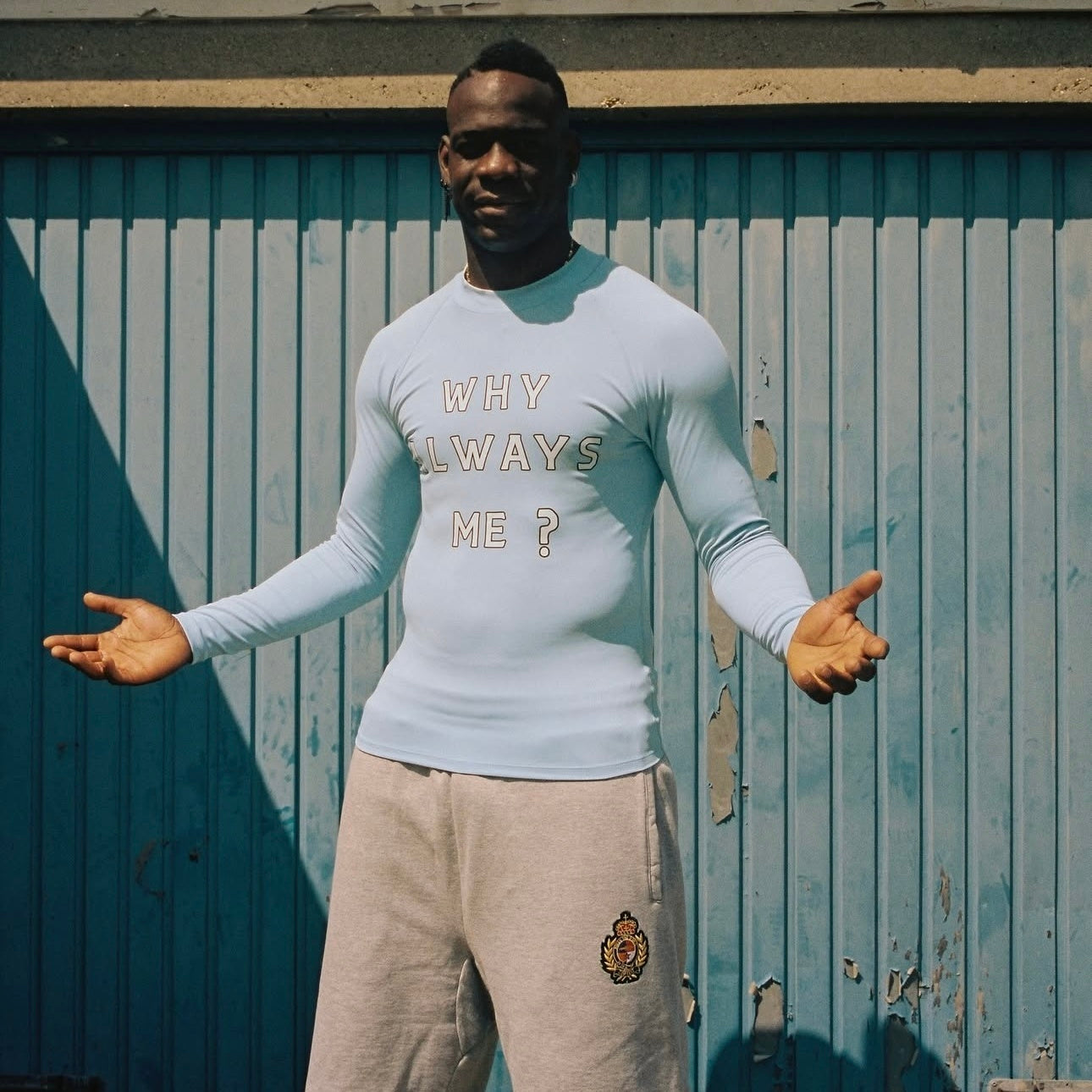 Corteiz Why Always Me Compression Top 'Powder Blue'