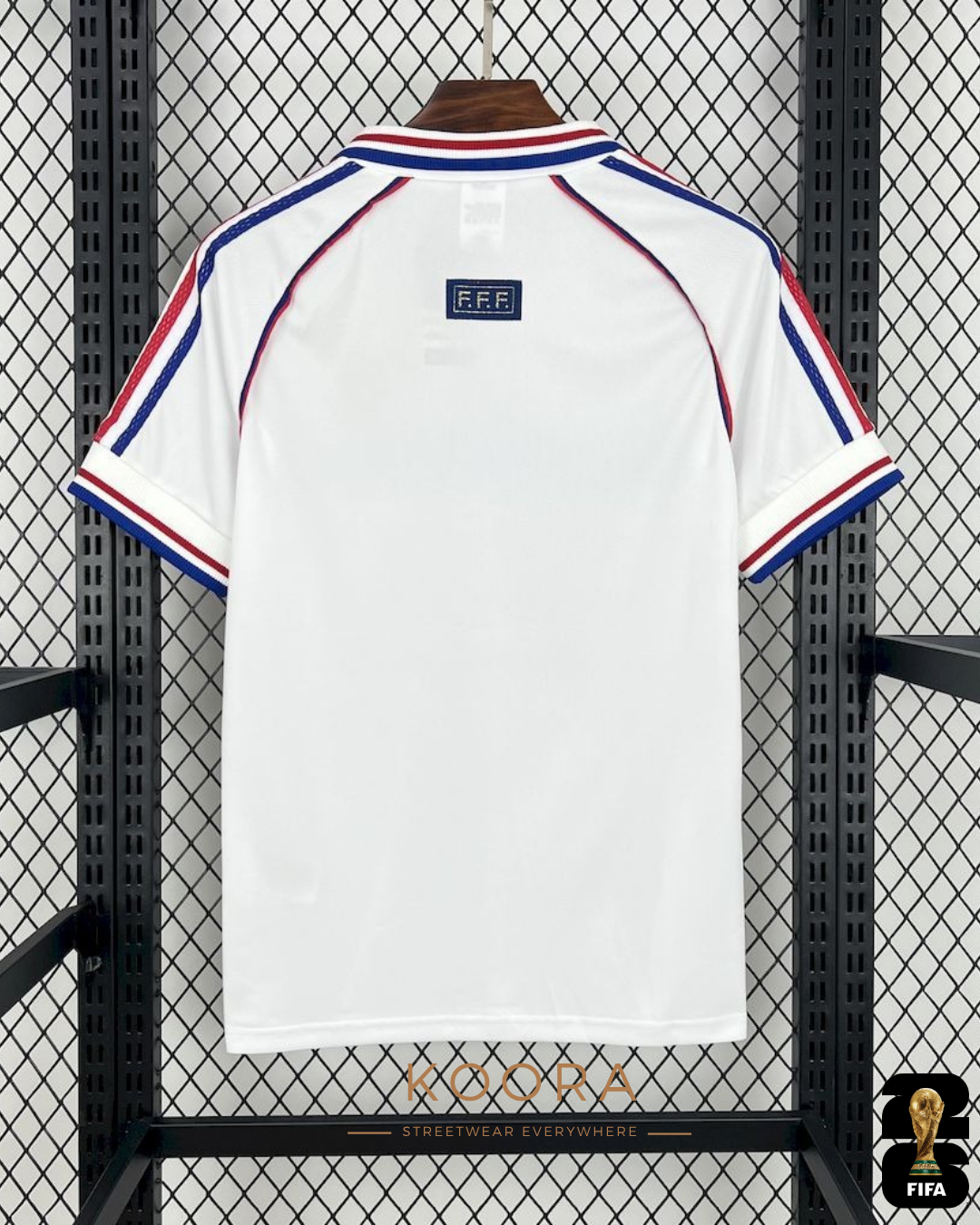 Maillot retro extérieur France coupe du monde 1998