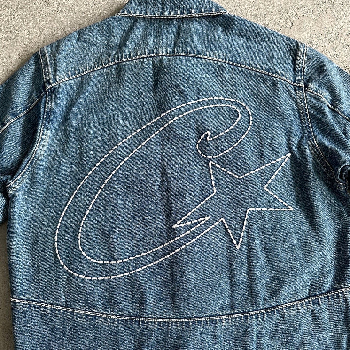 Veste en jean Corteiz C-Star denim bleu