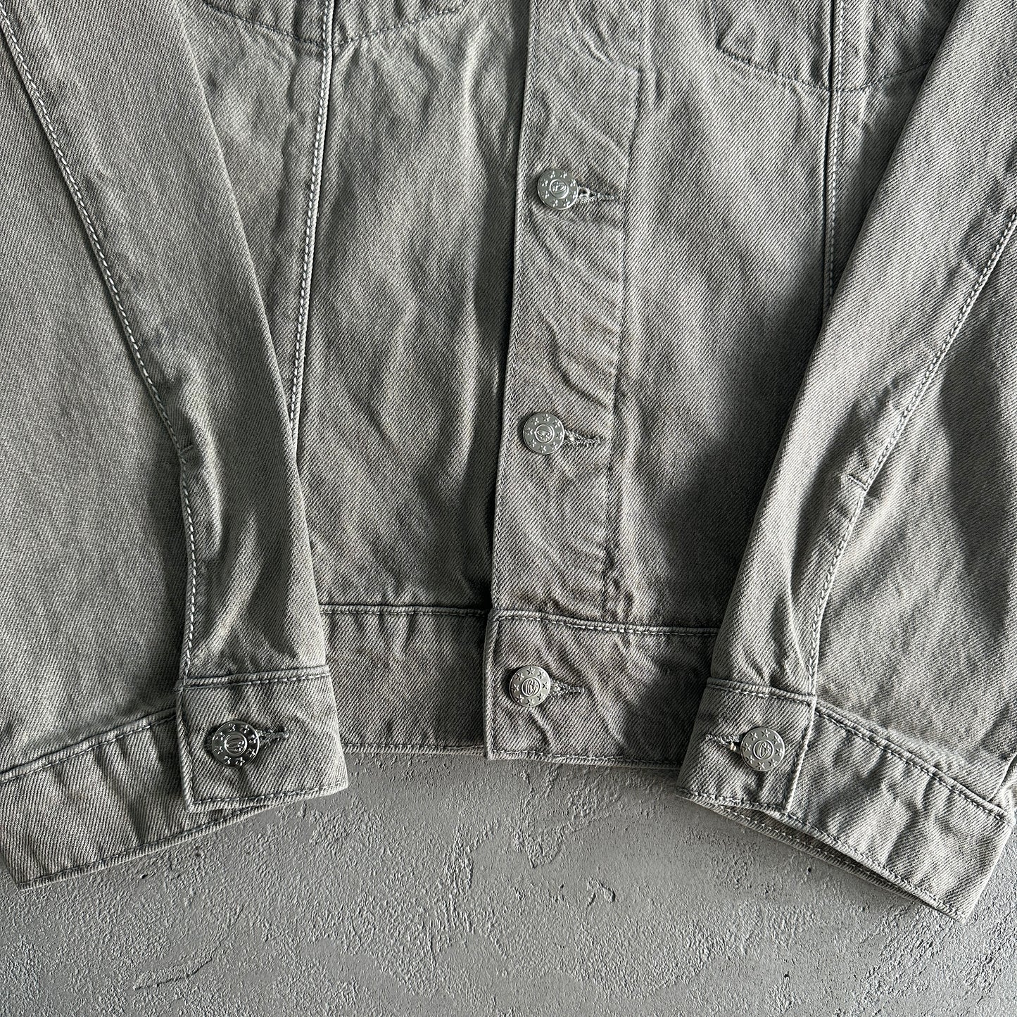 Veste en jean Corteiz C-Star denim gris