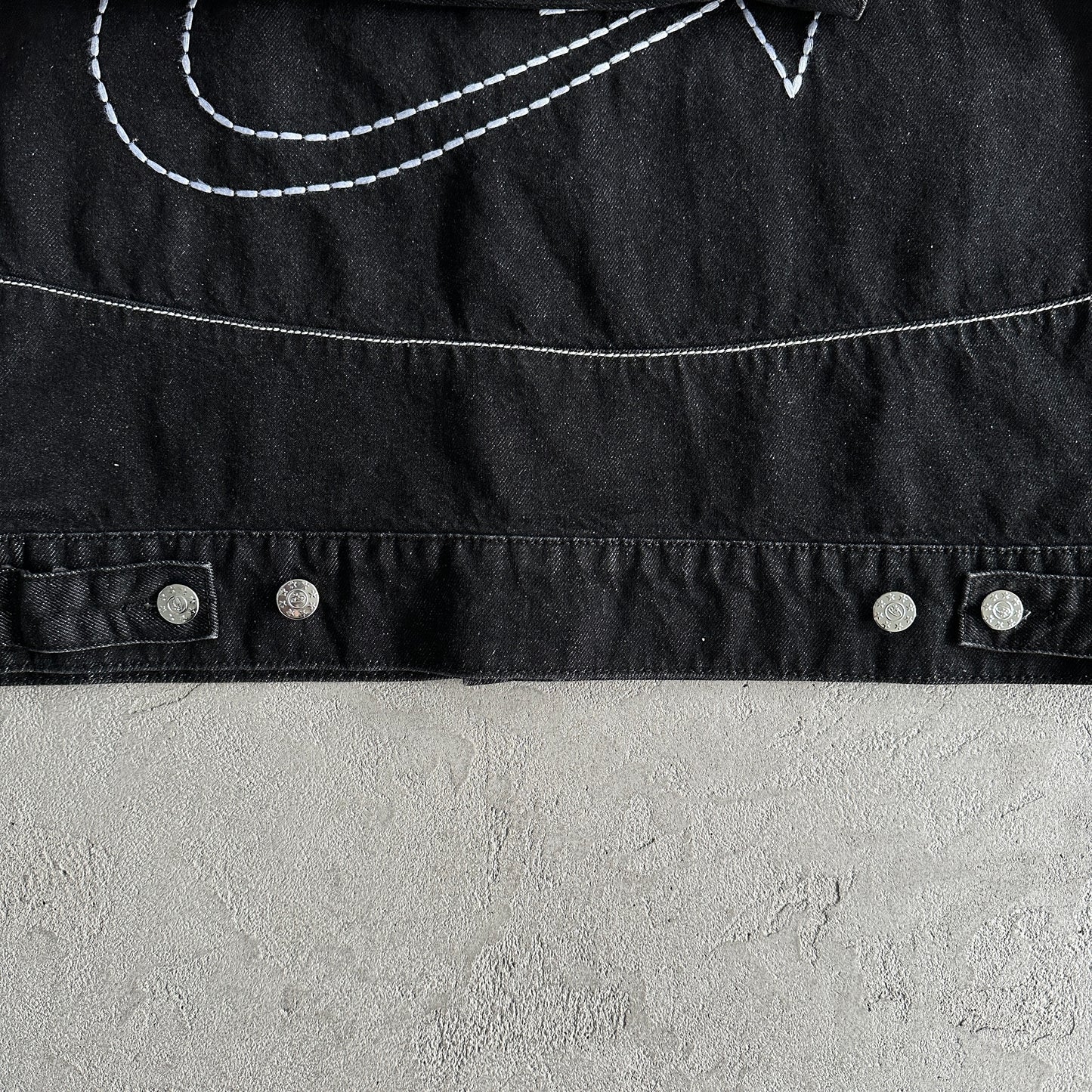 Veste en jean Corteiz C-Star denim noir