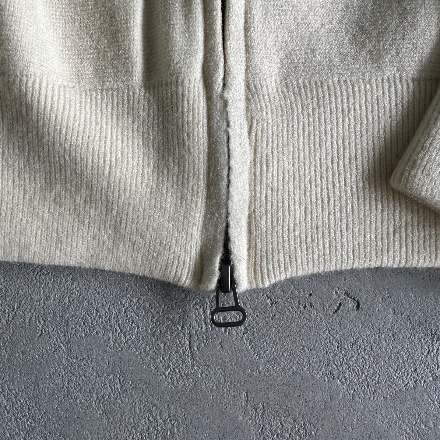 Corteiz Knit Zip Up Fleece Cream