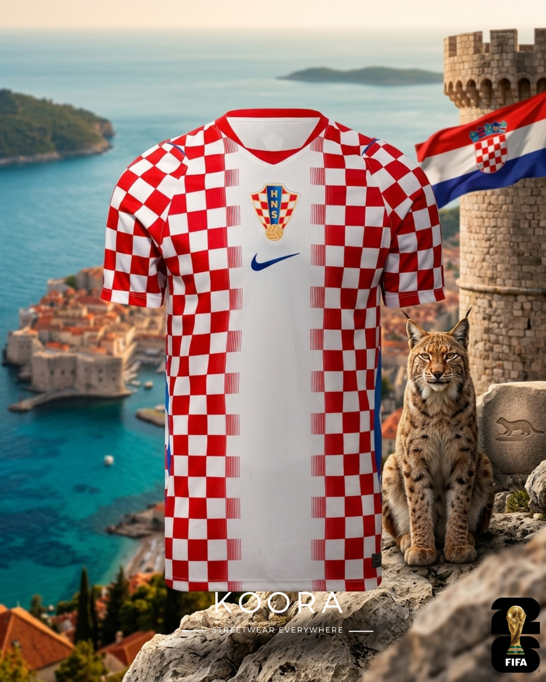 Croatie Maillot Domicile Coupe du Monde 2026