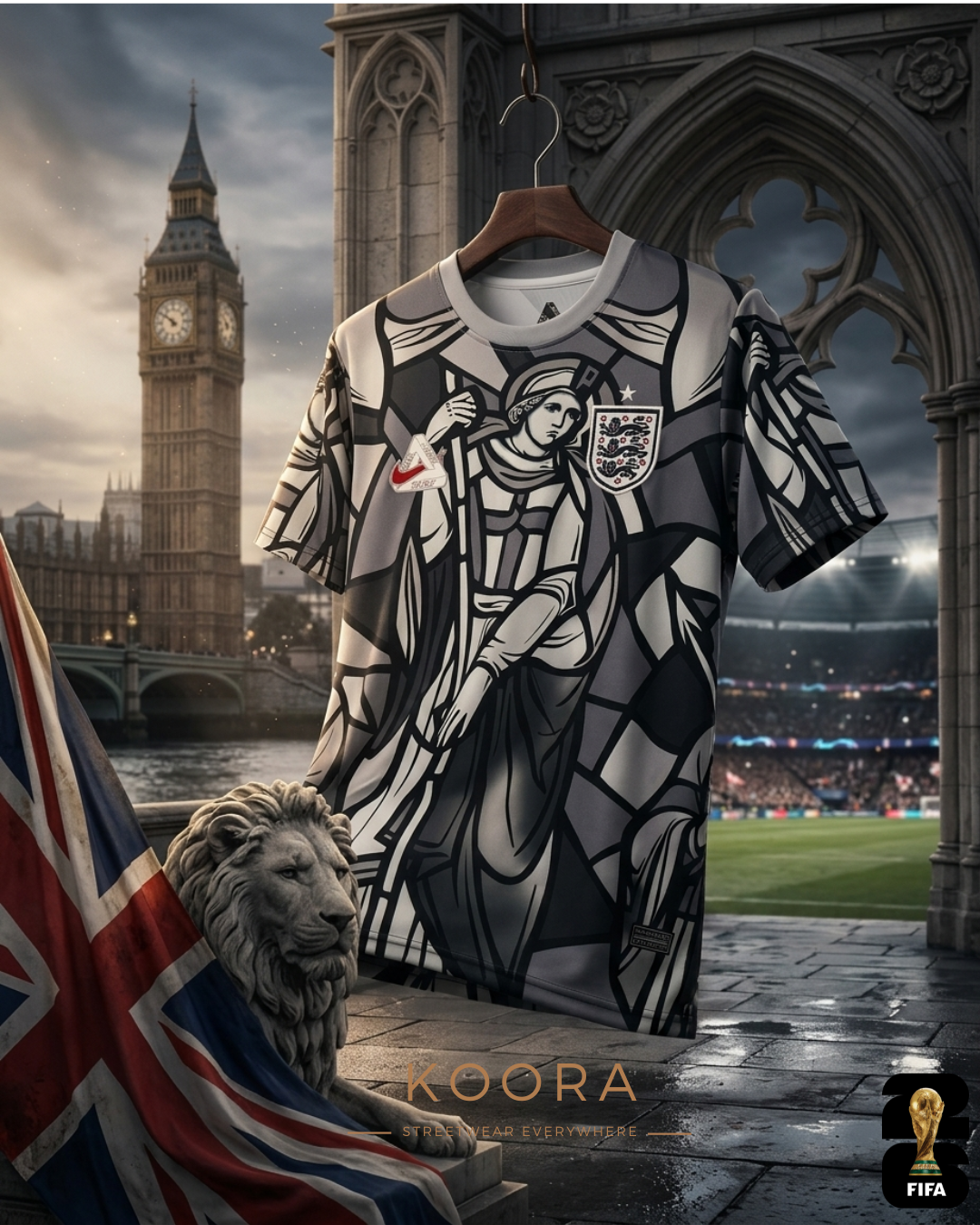 Maillot d'Avant-Match Angleterre x Palace – Coupe du Monde 2026