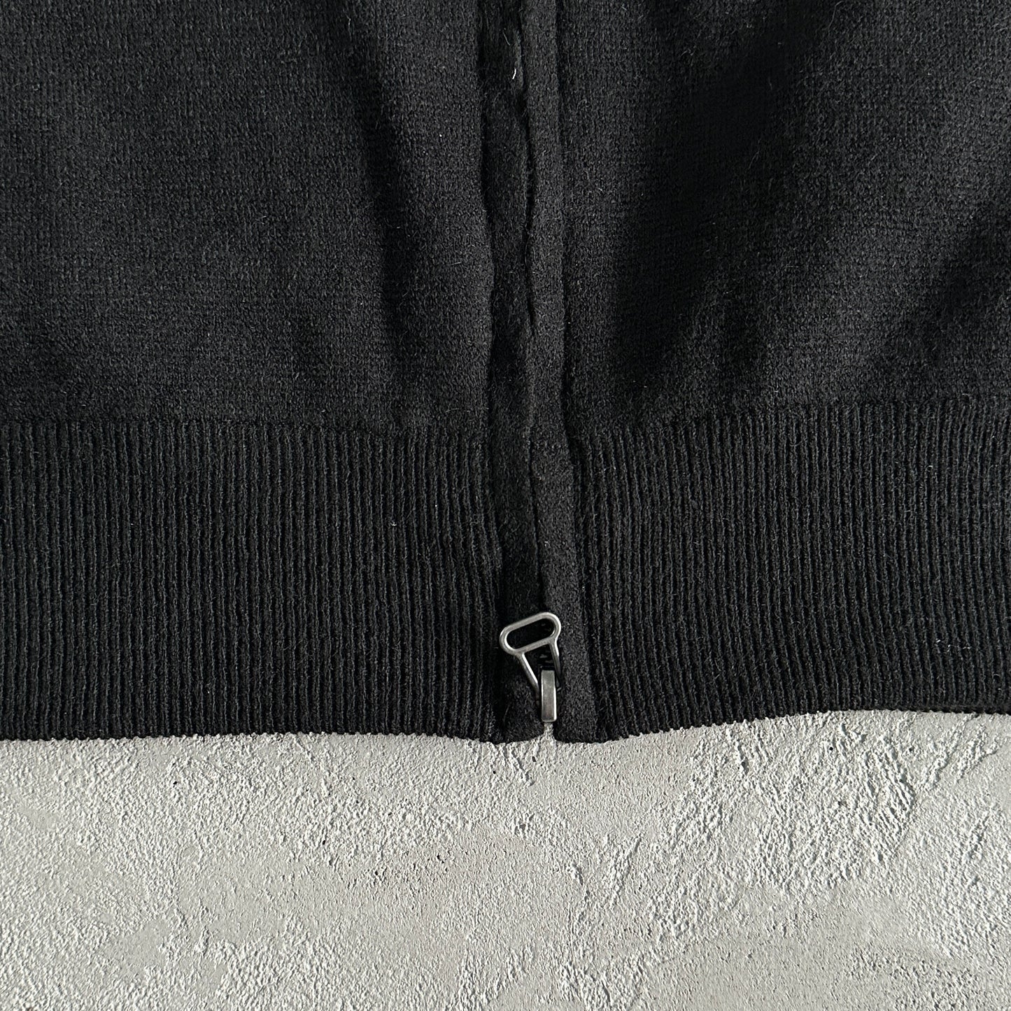 Corteiz Knit Zip Up Fleece Black