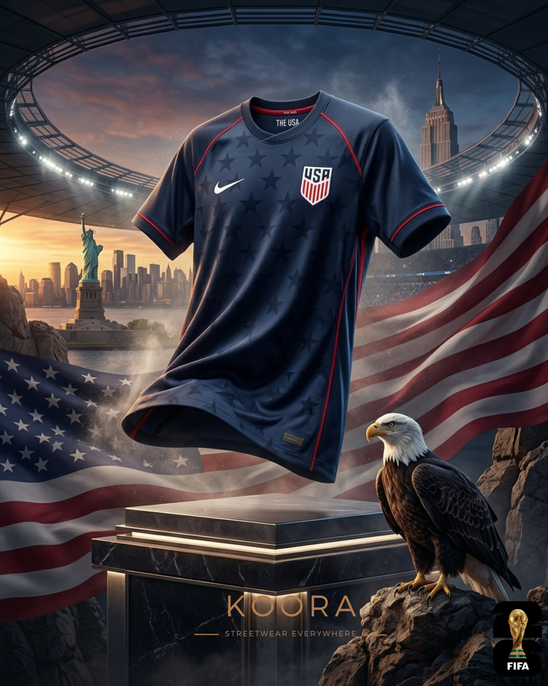 Maillot Extérieur États-Unis Coupe du Monde 2026