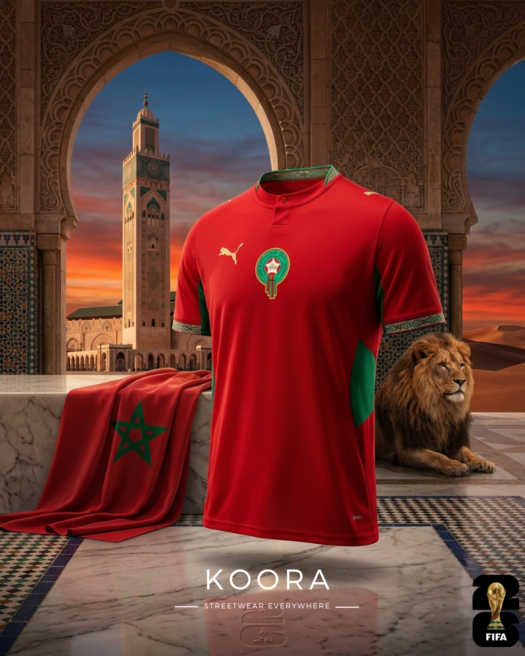 Maroc Maillot Domicile Coupe du Monde 2026