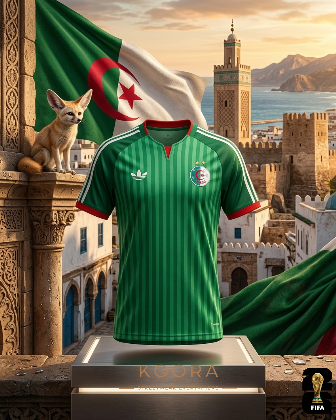 Maillot extérieur Algérie coupe du monde 2026