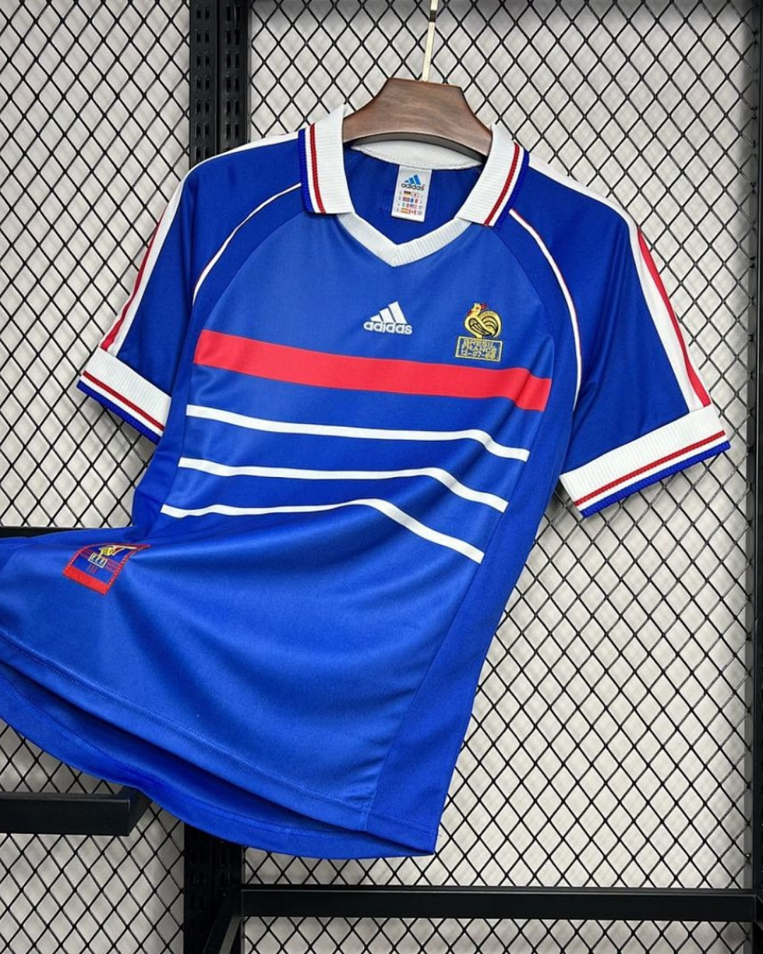 Maillot retro domicile France coupe du monde 1998