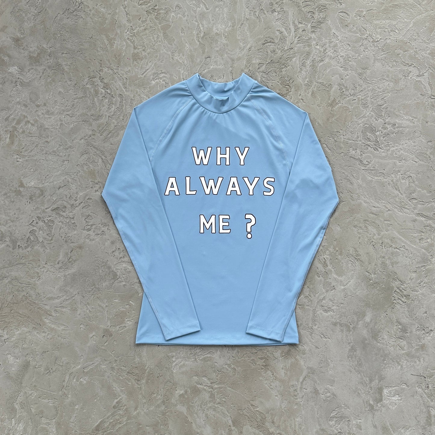 Corteiz Why Always Me Compression Top 'Powder Blue'