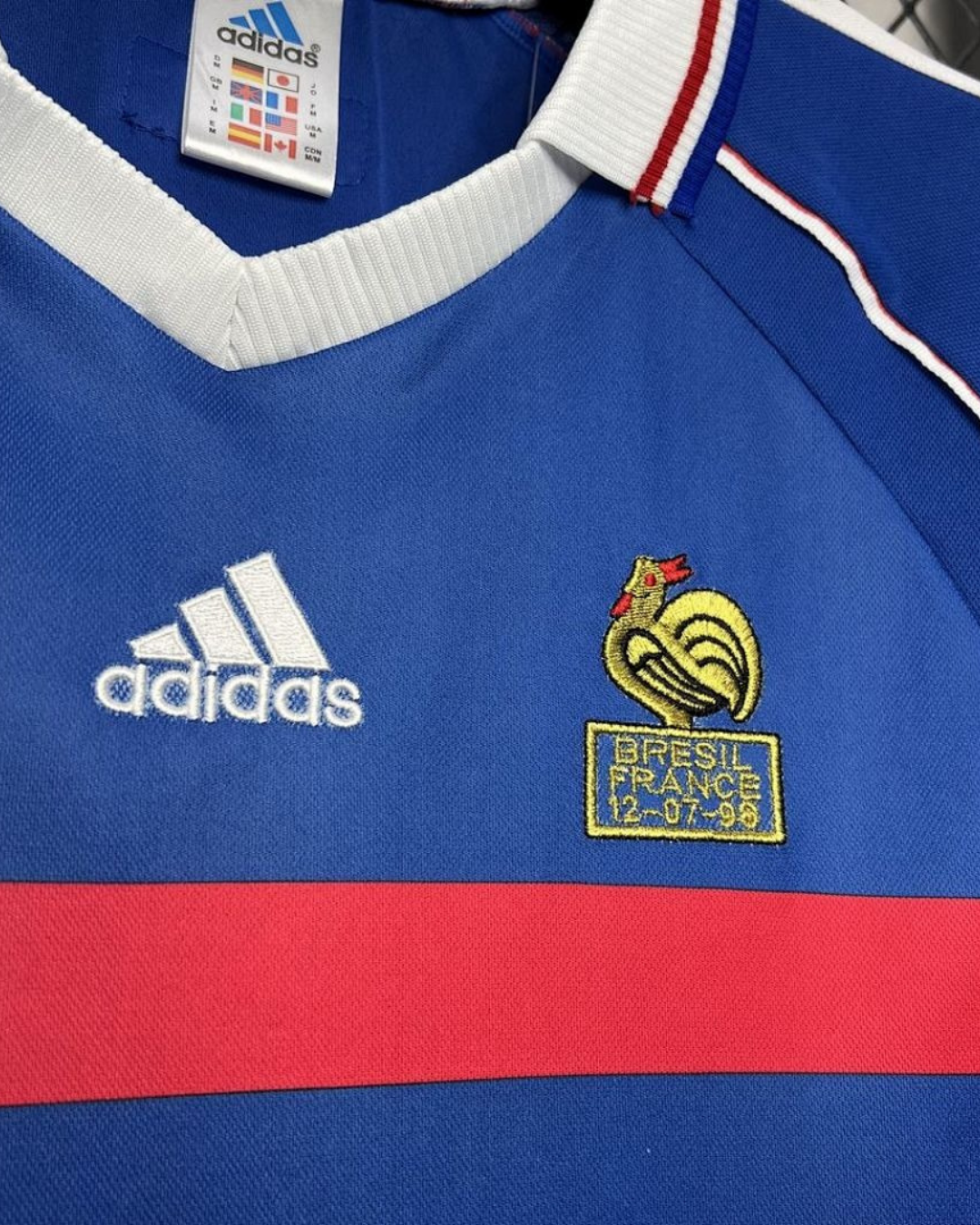 Maillot retro domicile France coupe du monde 1998