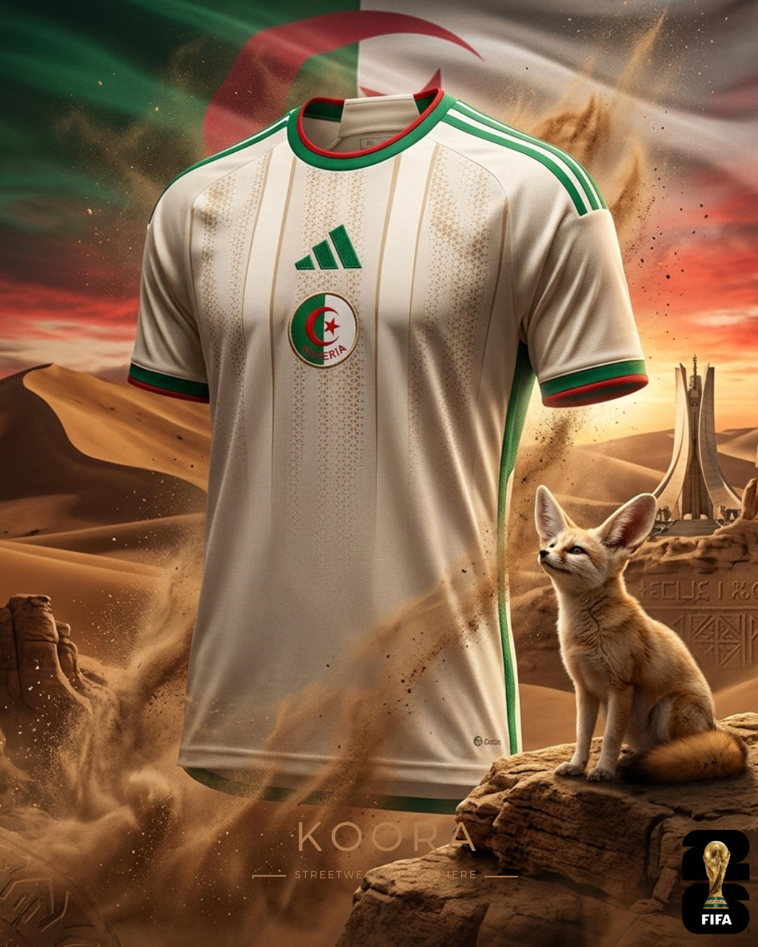Algérie Maillot Domicile Coupe du Monde 2026