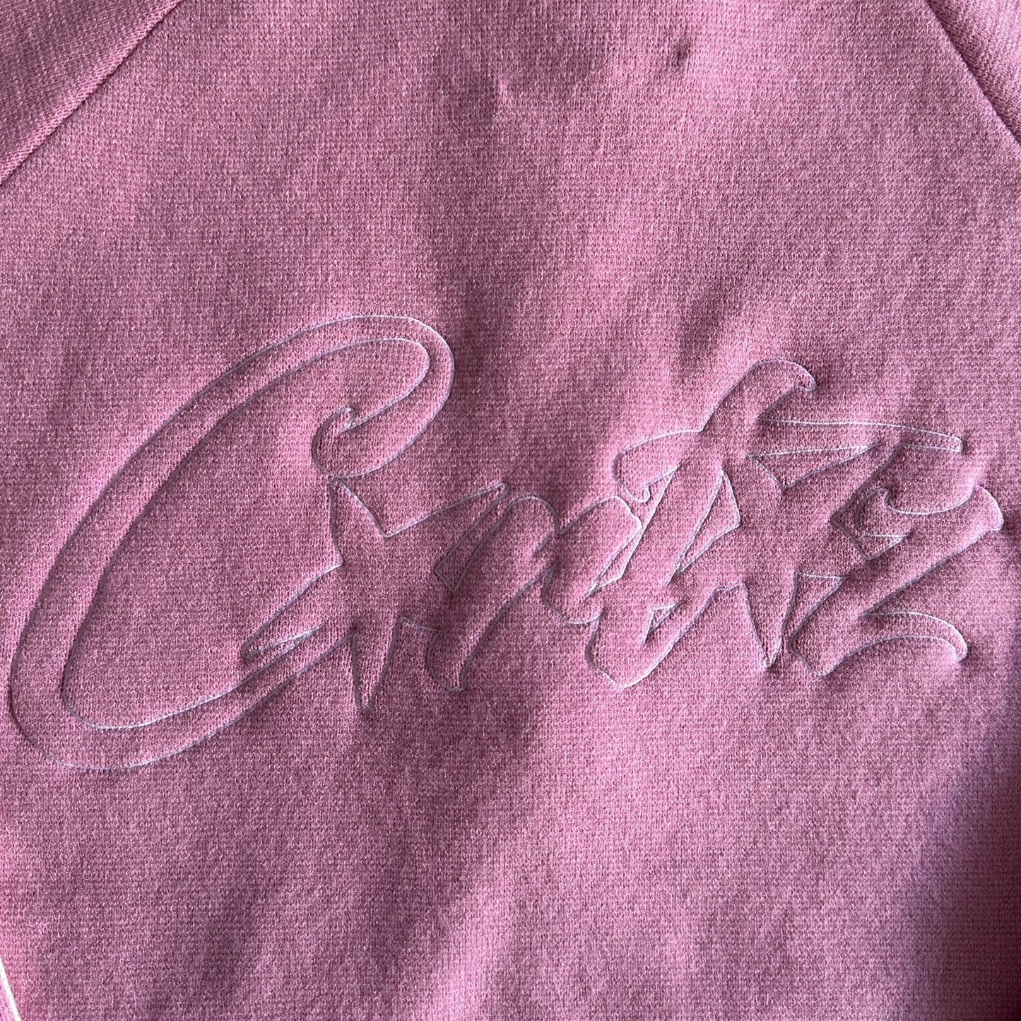 Corteiz Knit Zip Up Fleece Pink