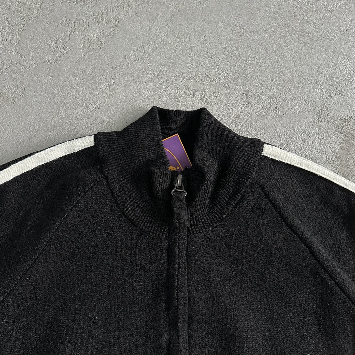 Corteiz Knit Zip Up Fleece Black