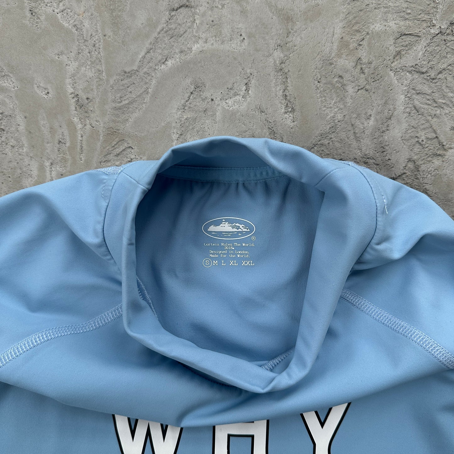 Corteiz Why Always Me Compression Top 'Powder Blue'